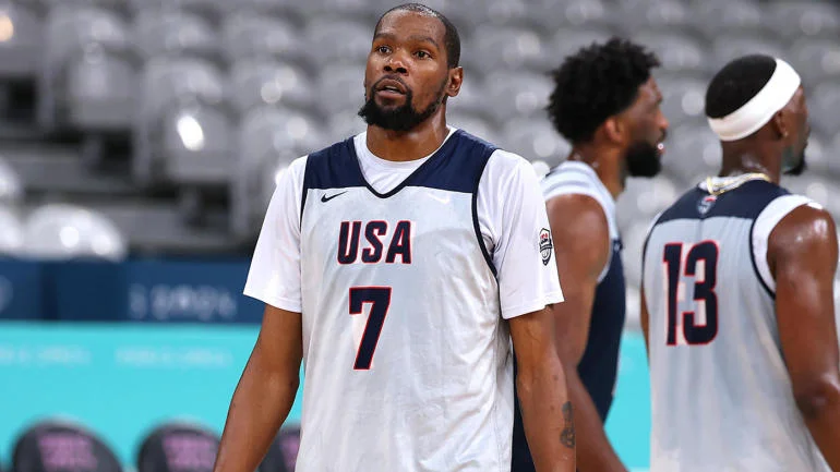 Team USA basketball: Kevin Durant set to play against Serbia after sitting out the pre-Olympics schedule due to a calf injury.